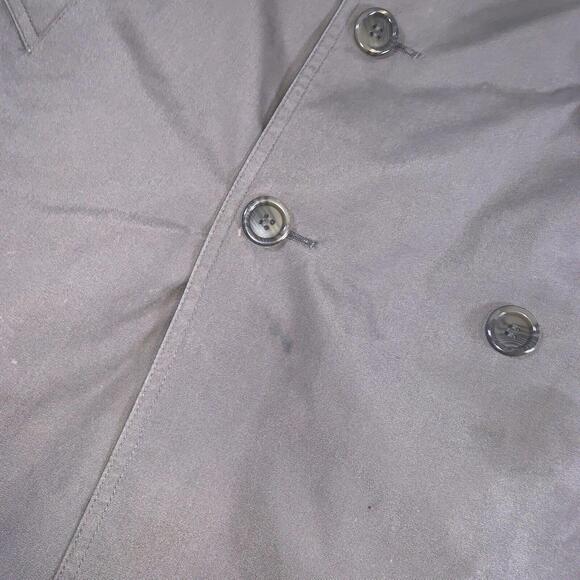 Hill & Archer Long‎ Trench Coat Double Breasted Zip Out Lining Brown Size 44R - Picture 4 of 15